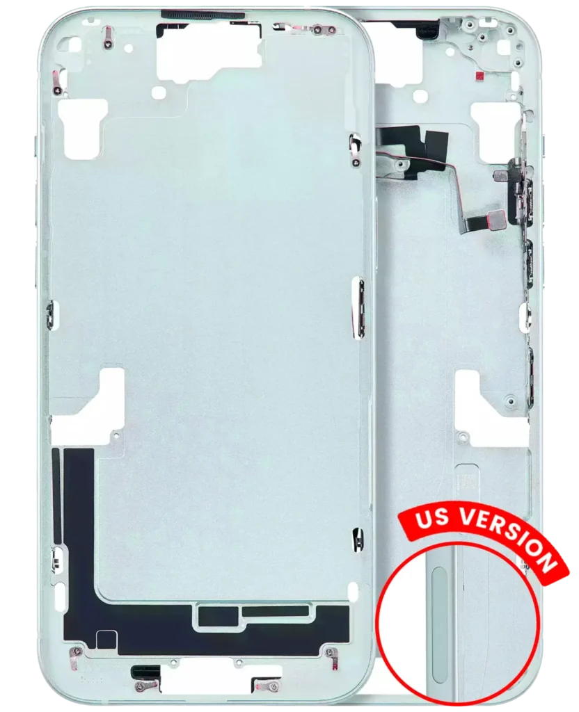 Mid-Frame Housing W/ Small Parts For iPhone 15 Plus (US Version) (Aftermarket Plus) (Green)