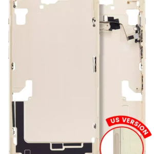 Mid-Frame Housing W/ Small Parts For iPhone 15 Plus (US Version) (Aftermarket Plus) (Yellow)