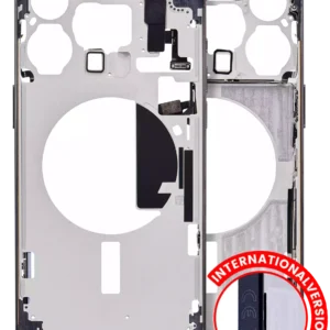 Mid-Frame Housing W/ Small Parts For iPhone 15 Pro Max (EU / Global Version) (Aftermarket Plus) (Blue Titanium)
