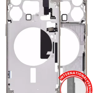 Mid-Frame Housing W/ Small Parts For iPhone 15 Pro Max (EU / Global Version) (Aftermarket Plus) (Natural Titanium)