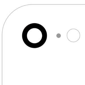 Back Camera Lens With Adhesive (Glass Only) For iPhone 7 / 8 / SE (2020) / SE (2022) (Aftermarket Plus) (10 Pack)