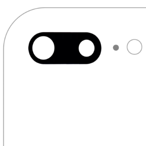 Back Camera Lens With Adhesive (Glass Only) For iPhone 7 Plus / 8 Plus (Aftermarket Plus) (10 Pack)