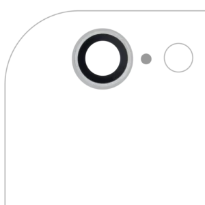 Back Camera Lens For iPhone 6 / 6S (Real Sapphire) (Premium) (Silver) (10 Pack)