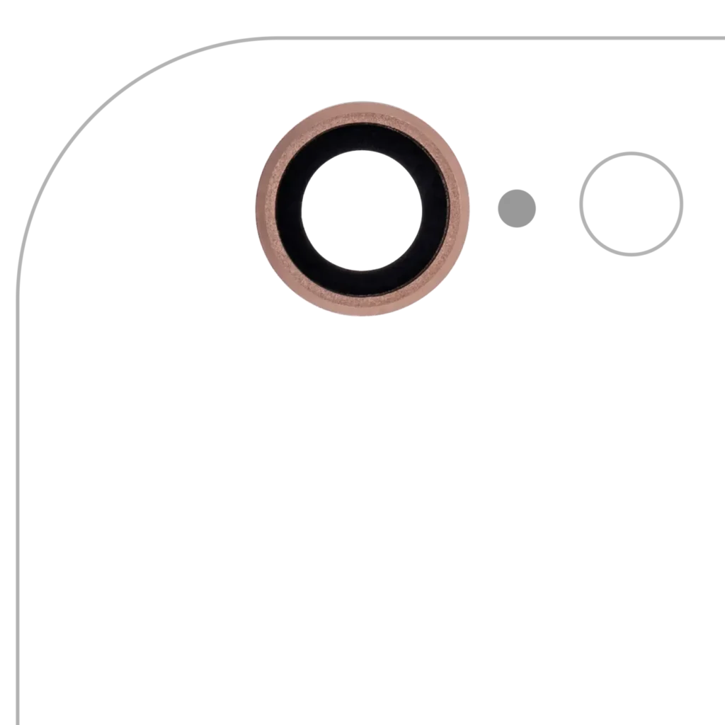 Back Camera Lens For iPhone 6 / 6S (Real Sapphire) (Premium) (Rose Gold) (10 Pack)