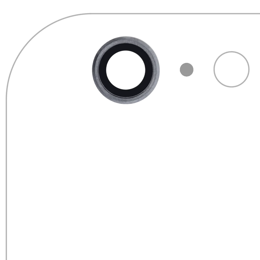 Back Camera Lens For iPhone 6 Plus / 6S Plus (Real Sapphire) (Premium) (Space Gray) (10 Pack)