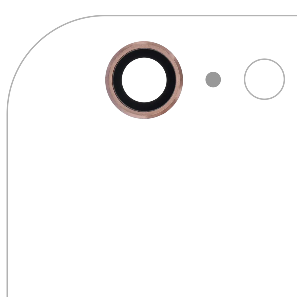 Back Camera Lens For iPhone 6 Plus / 6S Plus (Real Sapphire) (Premium) (Rose Gold) (10 Pack)