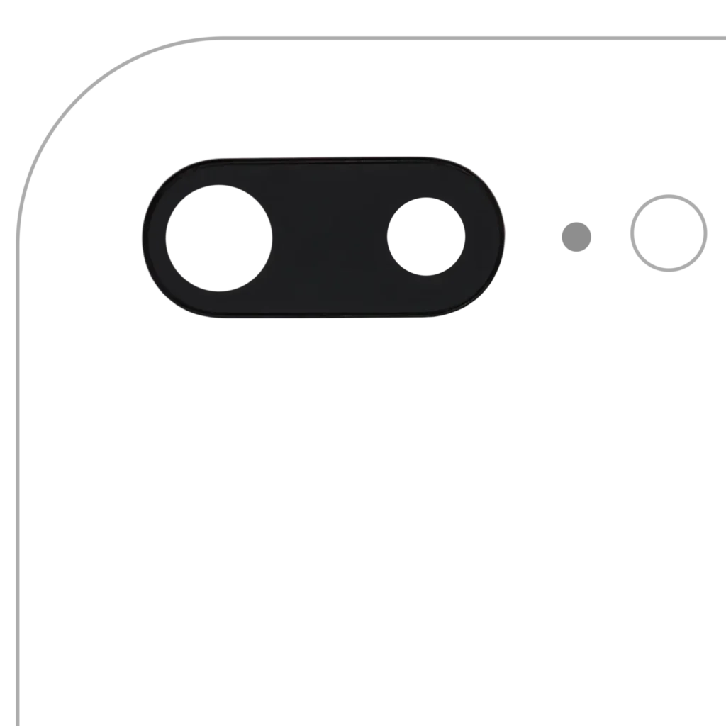 Back Camera Lens With Bracket & Bezel For iPhone 7 Plus (Real Sapphire) (Premium) (10 Pack)