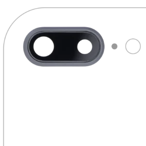 Back Camera Lens With Bracket & Bezel For iPhone 8 Plus (Real Sapphire) (Premium) (Space Gray) (10 Pack)