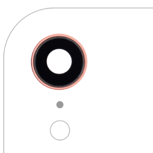 Back Camera Lens With Bracket & Bezel For iPhone XR (Real Sapphire) (Premium) (Coral) (10 Pack)