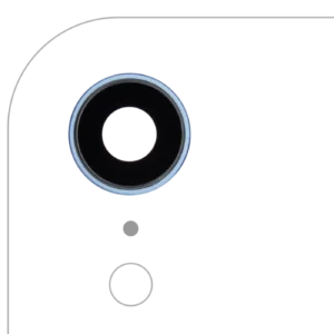 Back Camera Lens With Bracket & Bezel For iPhone XR (Real Sapphire) (Premium) (Blue) (10 Pack)