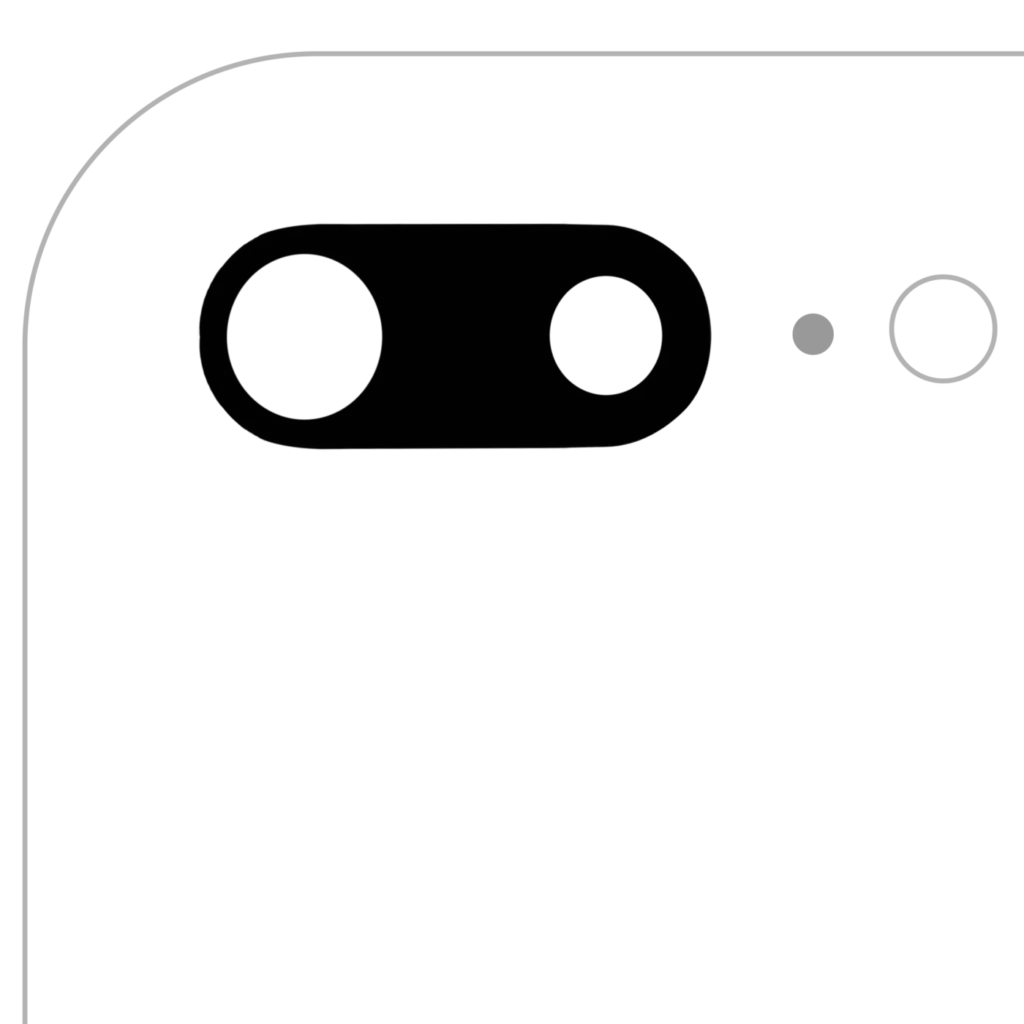 Back Camera Lens (Glass Only) With Adhesive For iPhone 7 Plus / 8 Plus (Real Sapphire) (Premium) (All Colors) (10 Pack)