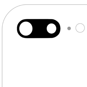 Back Camera Lens (Glass Only) With Adhesive For iPhone 7 Plus / 8 Plus (Real Sapphire) (Premium) (All Colors) (10 Pack)