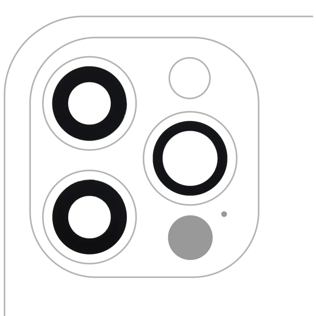Back Camera Lens (Glass Only) With Adhesive For iPhone 12 Pro (3 Piece Set) (Real Sapphire) (Premium) (10 Pack)