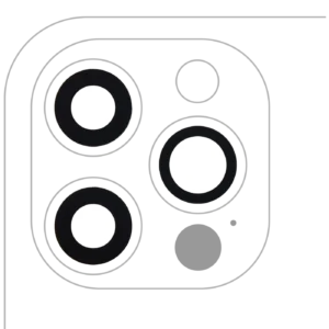 Back Camera Lens (Glass Only) With Adhesive For iPhone 12 Pro (3 Piece Set) (Real Sapphire) (Premium) (10 Pack)