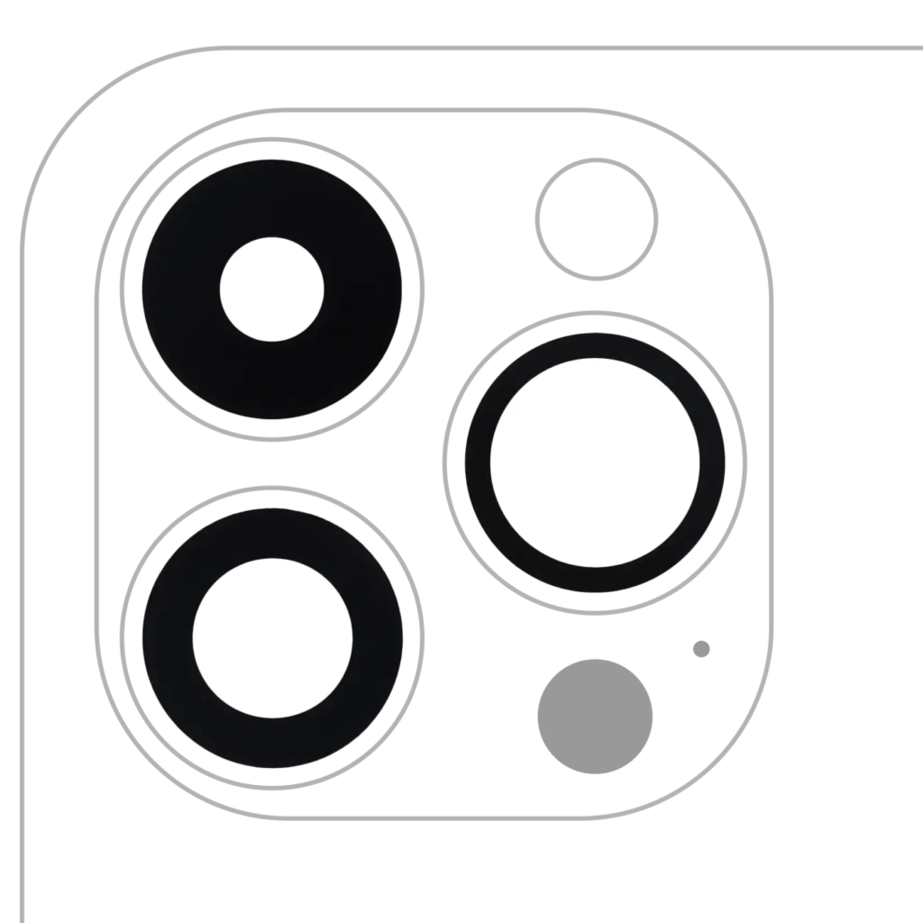 Back Camera Lens (Glass Only) With Adhesive For iPhone 14 Pro / 14 Pro Max (3 Piece Set) (Real Sapphire) (Premium) (10 Pack)