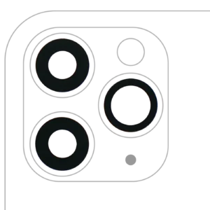 Back Camera Lens (Glass Only) With Adhesive For iPhone 11 Pro / Pro Max (3 Piece Set) (Real Sapphire) (Premium) (10 Pack)