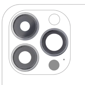 Back Camera Lens With Bracket & Bezel For iPhone 13 Pro / 13 Pro Max (Real Sapphire) (Premium) (Graphite)