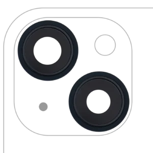 Back Camera Lens With Bracket & Bezel For iPhone 13 / 13 Mini (2 Piece Set) (Real Sapphire) (Premium) (Midnight)