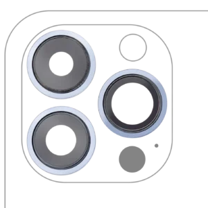 Back Camera Lens With Bracket & Bezel For iPhone 13 Pro / 13 Pro Max (Aftermarket Plus) (Sierra Blue)