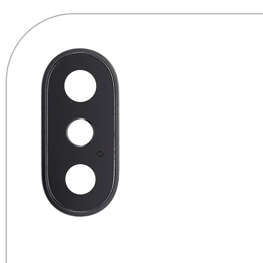 Back Camera Lens With Bracket & Bezel For iPhone X (Aftermarket Plus) (Space Gray) (10 Pack)