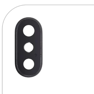 Back Camera Lens With Bracket & Bezel For iPhone X (Aftermarket Plus) (Space Gray) (10 Pack)