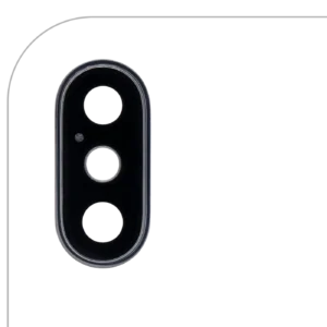 Back Camera Lens With Bracket & Bezel For iPhone XS / XS Max (Real Sapphire ) (Premium) (Space Gray)