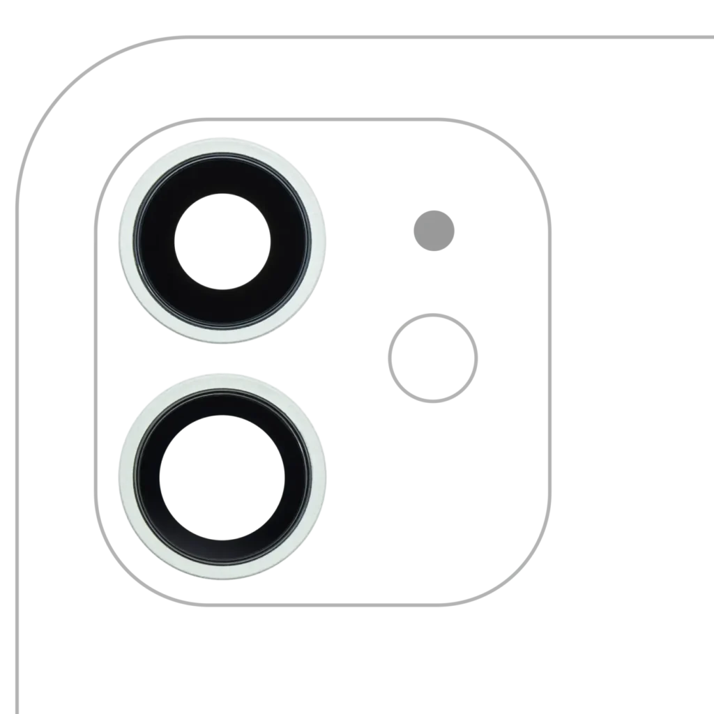 Back Camera Lens With Bracket & Bezel For iPhone 12 / 12 Mini (Real Sapphire) (Premium) (Green)