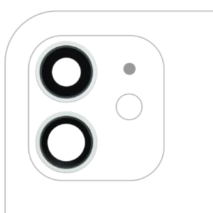 Back Camera Lens With Bracket & Bezel For iPhone 12 / 12 Mini (Real Sapphire) (Premium) (Green)