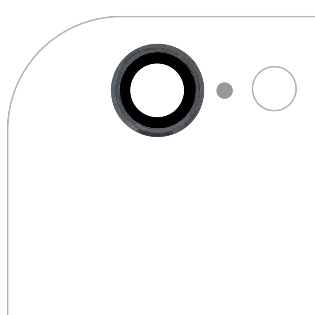 Back Camera Lens For iPhone 6 / 6S (Real Sapphire) (Premium) (Space Gray) (10 Pack)