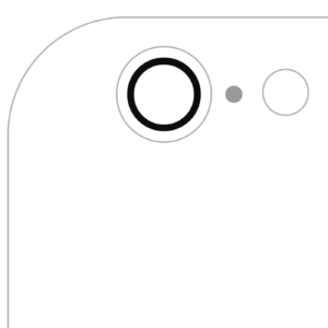Back Camera Lens (Glass Only) With Adhesive For iPhone 6 / 6S (Real Sapphire) (Premium) (All Colors) (10 Pack)