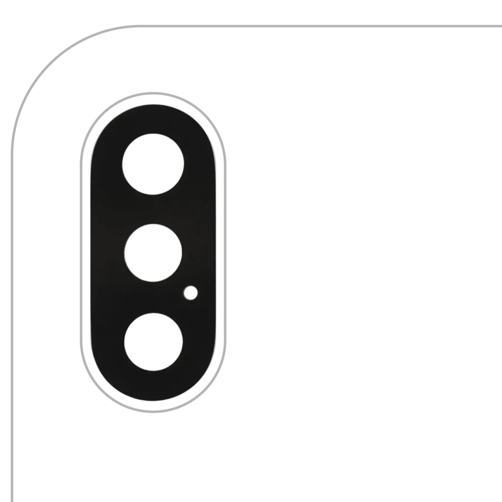 Back Camera Lens With Adhesive (Glass Only) For iPhone X (Aftermarket Plus) (10 Pack)