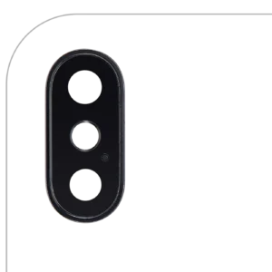 Back Camera Lens With Bracket & Bezel For iPhone XS / XS Max (Real Sapphire) (Premium) (Space Gray) (10 Pack)