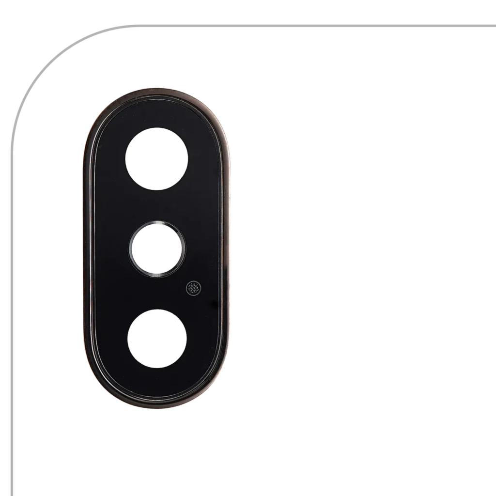 Back Camera Lens With Bracket & Bezel For iPhone XS / XS Max (Real Sapphire) (Premium) (Gold) (10 Pack)