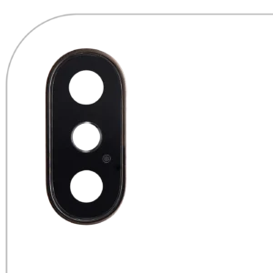Back Camera Lens With Bracket & Bezel For iPhone XS / XS Max (Real Sapphire) (Premium) (Gold) (10 Pack)