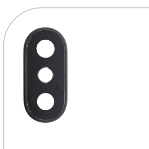 Back Camera Lens With Bracket & Bezel For iPhone X (Real Sapphire) (Premium) (Space Gray) (10 Pack)