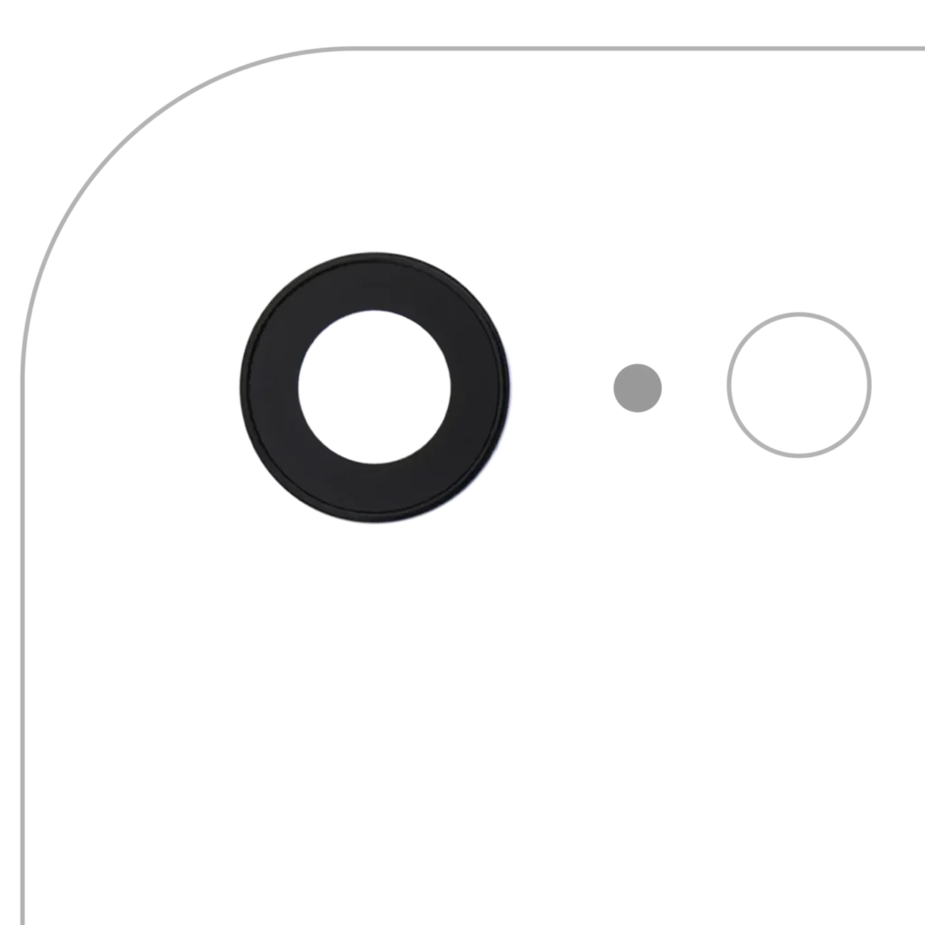 Back Camera Lens With Bracket & Bezel For iPhone 7 (Real Sapphire) (Premium) (10 Pack)