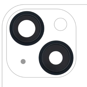 Back Camera Lens With Bracket & Bezel For iPhone 13 / 13 Mini (2 Piece Set) (Aftermarket Plus) (Midnight)