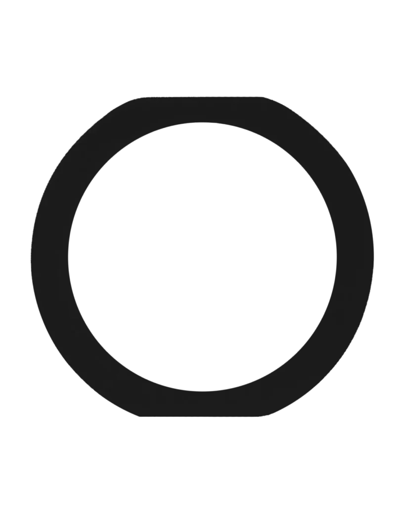 Home Button Gasket For iPad Mini 3 / Air 2 / Pro 9.7" (Black) (10 Pack)
