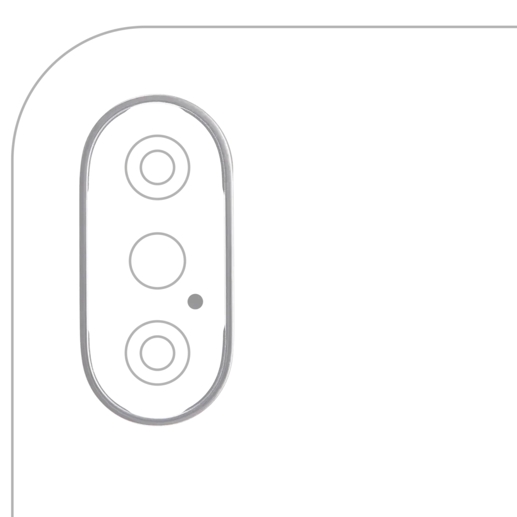Back Camera Bezel Ring Only For iPhone XS / XS Max (Space Gray) (10 Pack)