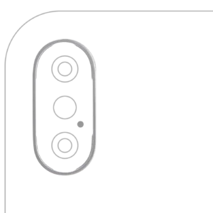 Back Camera Bezel Ring Only For iPhone XS / XS Max (Space Gray) (10 Pack)
