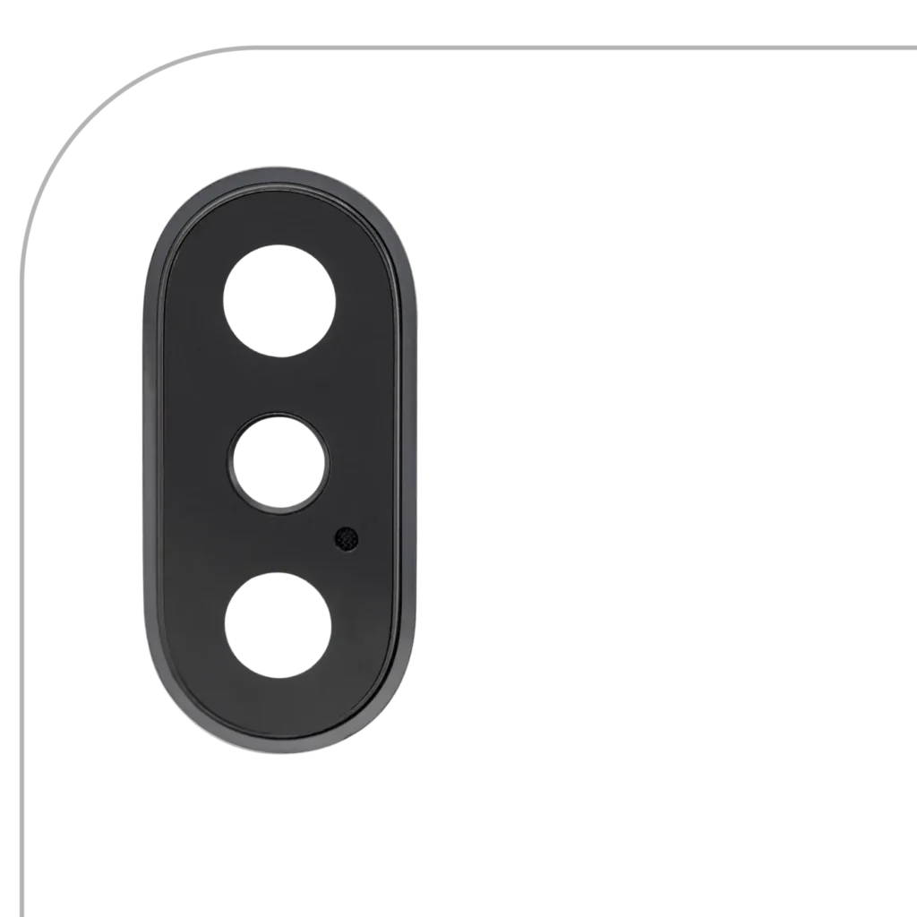 Back Camera Lens With Bracket & Bezel For iPhone X (Real Sapphire) (Premium) (Space Gray)