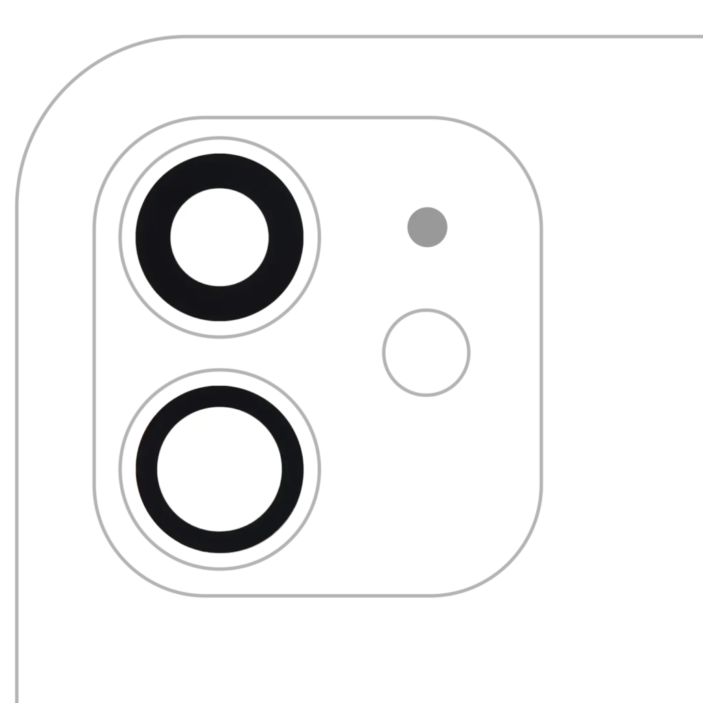 Back Camera Lens (Glass Only) With Adhesive For iPhone 12 / 12 Mini (2 Piece Set) (Aftermarket Plus) (10 Pack)