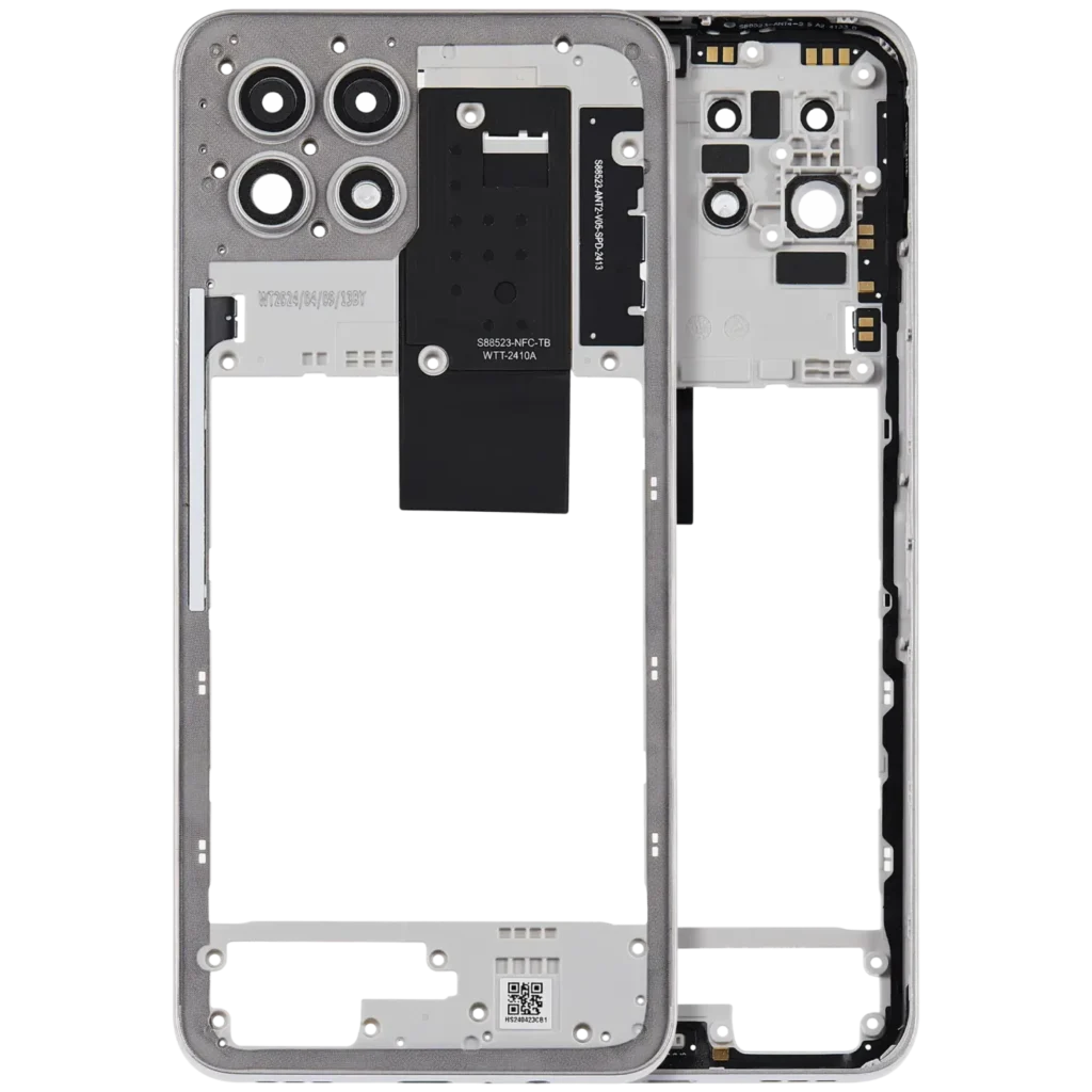Mid-Frame Housing For T-Mobile Revvl 7 (Arctic Gray)