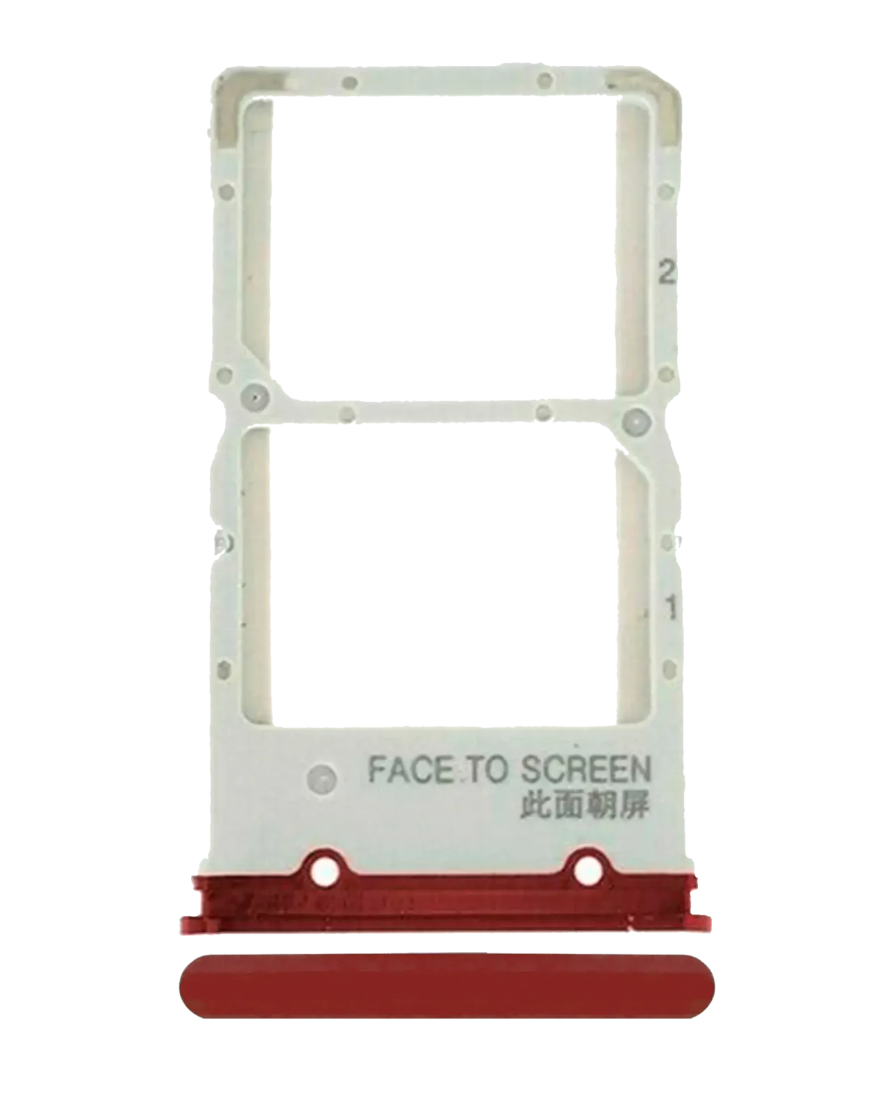 Dual Sim Card Tray For Xiaomi Mi 9T / 9T Pro / K20 / K20 Pro (Flame Red)
