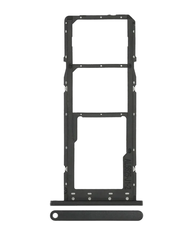 Dual Sim Card Tray For Samsung Galaxy A03S (A037F / 2021) (Black)
