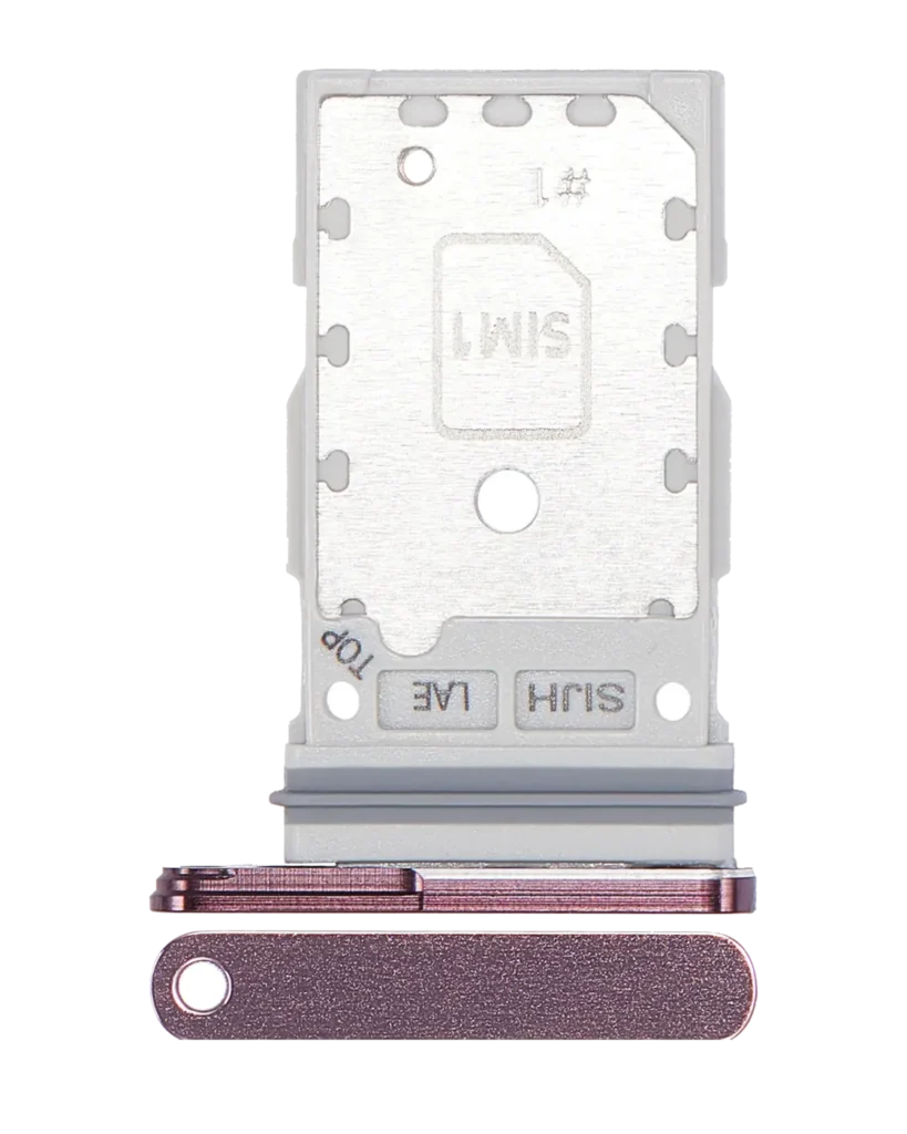 Dual Sim Card Tray For Samsung Galaxy S22 Ultra (Burgundy)