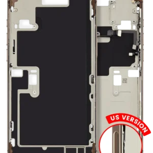Mid-Frame Housing W/ Small Parts For iPhone 16 Pro Max (US Version) (Used OEM Pull: Grade A) (Desert Titanium)