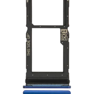 Single Sim Card Tray For Motorola Moto One 5G Ace (XT2113-1/2 / 2021) (Blue)