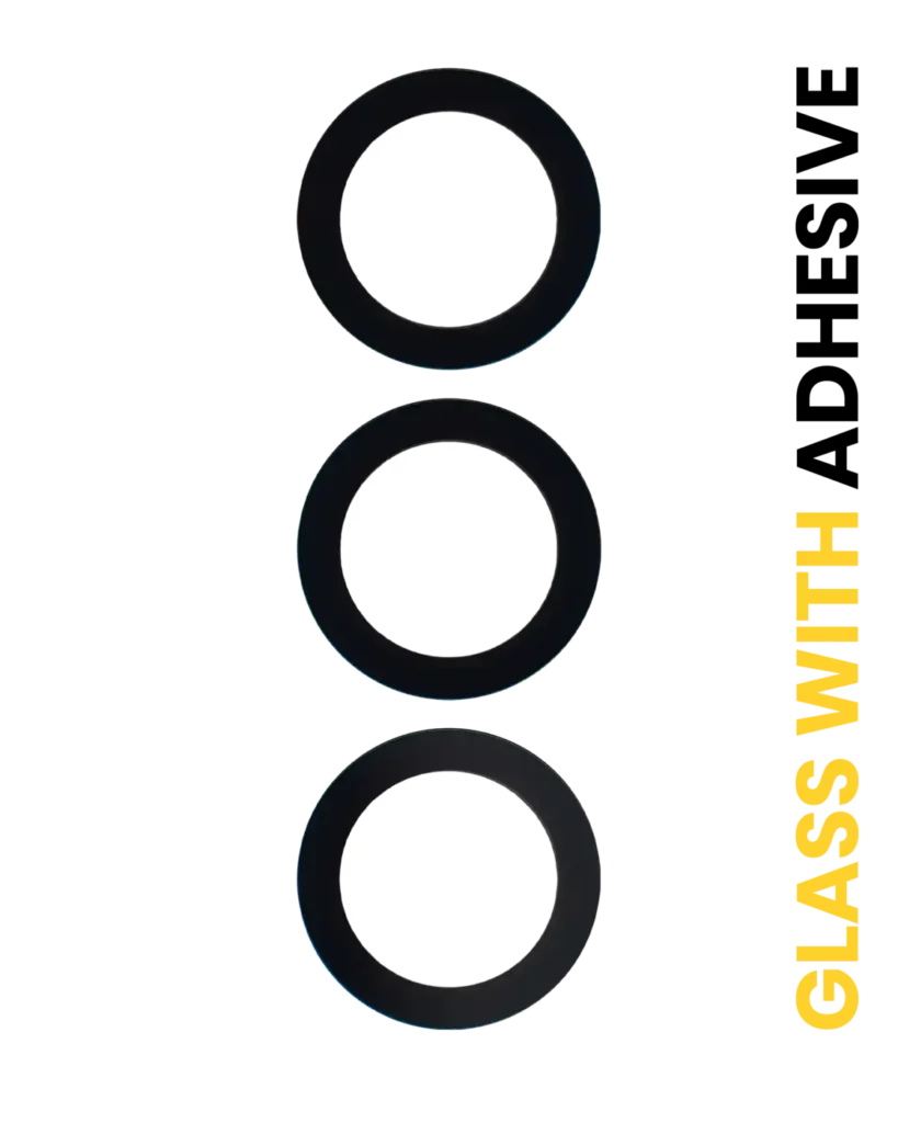 Back Camera Lens (Glass Only) With Adhesive For Samsung Galaxy S24 FE 5G (3 Piece Set)