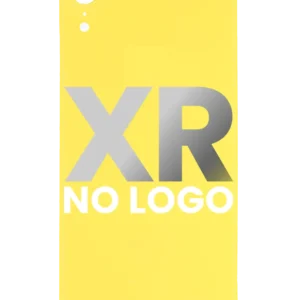 Back Cover Glass For iPhone XR (No Logo) (Yellow)